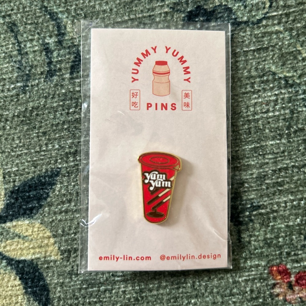 NEW Asian food inspired - YumYum enamel pin